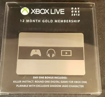 Day One 2013 Limited Edition Metal Card Xbox Live 12 Month Gold Membership NEW!  • $115