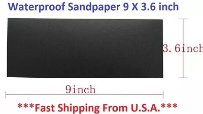 Sandpaper Wet Or Dry Sheets 600 Grit 9 X 3.6 Inch Ship From US • $1.99
