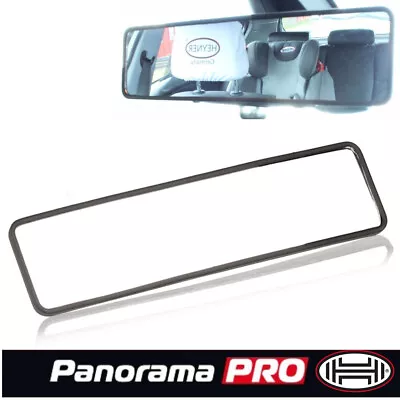Premium Car Rear View Panormic Mirror L 250X65Mm Taxi Baby Watch Driving Lesson • £10.49