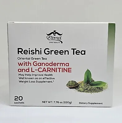 Reishi Green Tea  With Ganoderma 20 Sachets ETERNAL BEAUTY SPIRIT  • $18.99