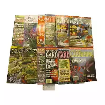 Gardening Magazine Lot 12 Issues 1990's Organic Gardening Design Harvest Cook • $28.99