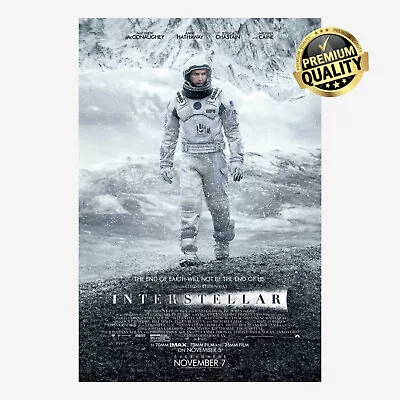 Interstellar 2014 Official Movie Original Print Poster Choose Your Size • $12.95