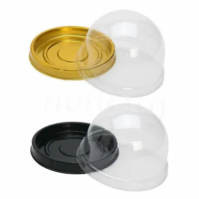 50/100X Clear Plastic Mini Cupcake Boxes Cake Packing Boxes Muffin Pod Dome Box • $24.98