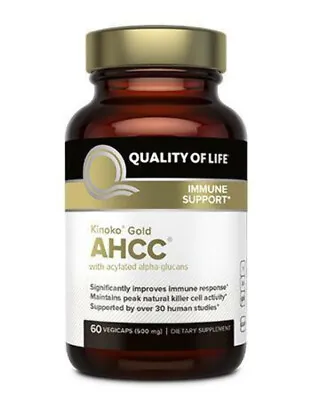 Quality Of Life Kinoko Gold AHCC 500 Mg Vegicaps 60 Ct • $98.58