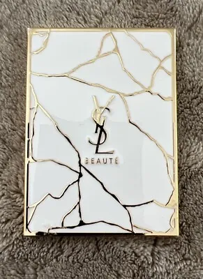 Stunning YSL Beaute Mirror Compact Makeup Beauty Gold White • $25