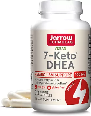 7-Keto DHEA Enhances Metabolism 100 Mg 90 Caps By Jarrow Formulas • $32.92