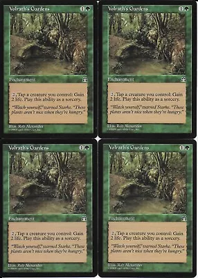 MTG: VOLRATH'S GARDENS Stronghold RARE; Played Excellent Condition X4 • $2