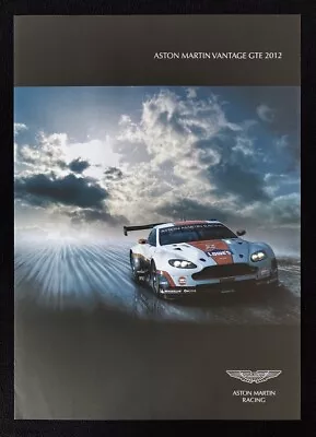 2012 Aston Martin Racing Vantage GTE Poster FIA World Endurance Championship • $157.50