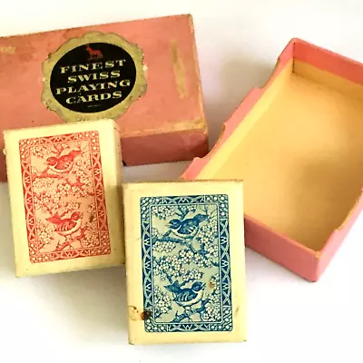 2 Decks Swiss Patience Miniature Playing Cards AG Muller Sealed • $40