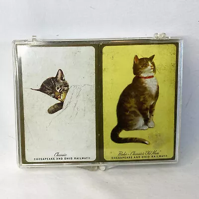 Chesapeake & Ohio Railway Pet Cat Playing Cards Chessie & Peake Vintage Progress • $11.95