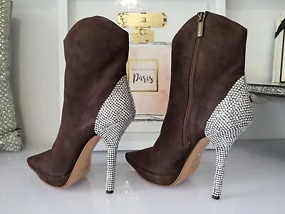 Giuseppe Zanotti Like Crystal Heels Boots • $125