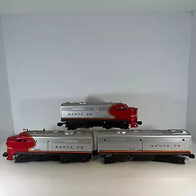 Lionel (2) 8020 8021 O Gauge Santa Fe ABA 3-Piece Alco Diesel Locomotive Set • $124.99