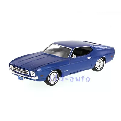 Motormax 1971 Ford Mustang Sportsroof Blue 1/24 Diecast Car Model 73327 • $9.67
