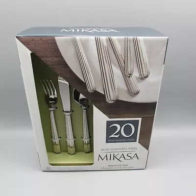 Mikasa ITALIAN COUNTRYSIDE -  20-Piece Stainless Steel Flatware Set • $129.99