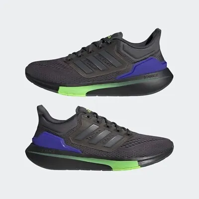 Adidas EQ21 Run Men’s Athletic Shoe Running Sneaker Grey US 9-10 Trainers NWB • $55.24