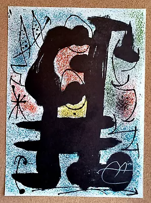 Joan Miro Original Lithograph  Signed 1967 • $146