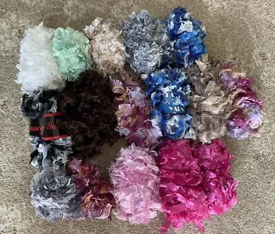 Job Lot Of Fancy Knitting Yarn Used Balls • £10