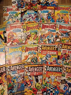 Avengers And The Savage Sword Of Conan Comics 1975/76 Joblot Marvel Comics  • £4