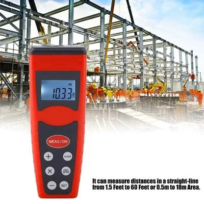 Laser Distance Meter Ultrasonic Mini Range Finder Diastimeter Measure Tool • £15.04