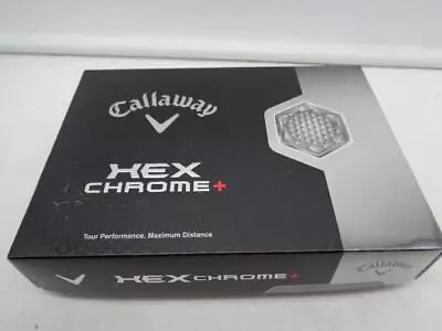 NEW In Box Callaway Hex Chrome + White Golf Balls 1 Dozen / 12 NIB • $29.99