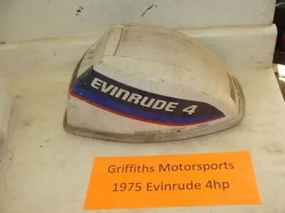 1975 EVINRUDE Outboard 4hp Boat Motor Engine Hood Cowl Cover Top • $118