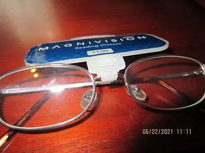 Magnivision Terry Reading Glasses Spring Hinges+ 1.00 • $8.79