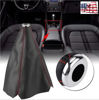 1Pcs Universal Leather Car Shift Knob Shifter Boot Cover Gear Manual Gaiter Boot • $13.89