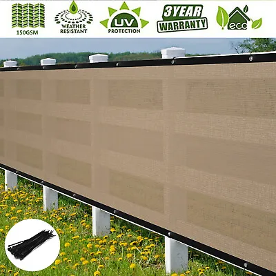 50' Privacy Screen Fence Heavy Duty Fencing Mesh Shade Net Cover Yard Windscreen • $30.72