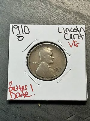 1910-S Lincoln Wheat Cent Penny VG Very Good Better Date Coin (Raw11751) • $19.95