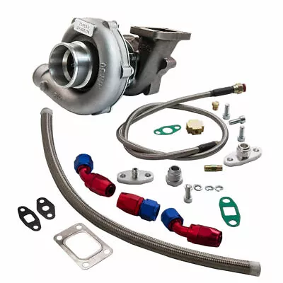 T04 (t3 Flange) Gt Turbo + Line Kit For Td42 Patrol /rb30 R31 Vl /rb20det • $469