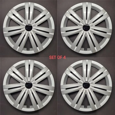 $58 • Buy New Wheel Covers Hubcaps Fits 2015-2017 Volkswagen Jetta 16  Silver Set Of 4