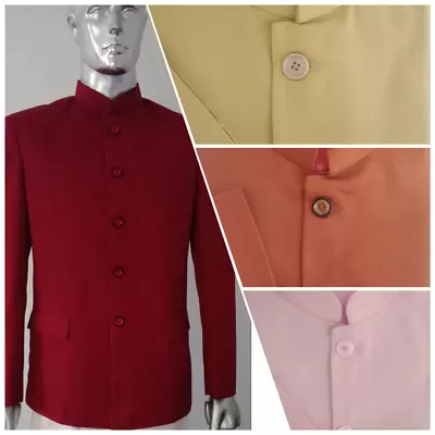 Men's Designer Jodhpuri Suit Blazer Party Wear Wedding Blazer Coat • £95