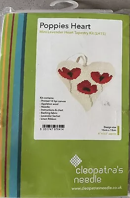 Cleopatra’s Needle Poppies Heart Tapestry Kit. • £4.99