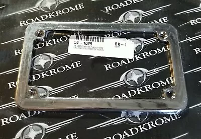 Chrome Motorcycle License Plate Frame Harley Davidson Honda Yamaha  Kawasaki  • $15.95