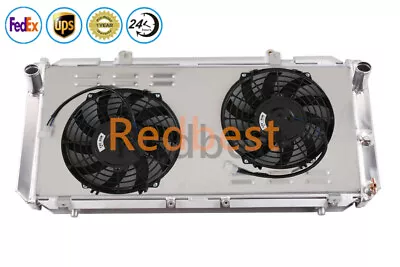 2Row Radiator+Shroud+Fan For 1991-1995 Toyota MR2 Turbo Coupe 2-Door L4 2.0L GAS • $126.89