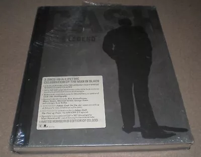 Johnny Cash Legend DELUXE NUMBERED Edition 5 CD DVD Book Lithograph BOX SET NEW • $148