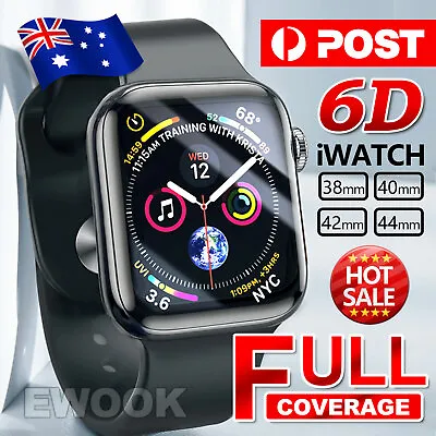 For Apple Watch IWatch Full Screen Protector Cover 7 6 5  3 SE 38/42//44/45/41mm • $3.95