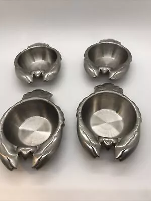 Stainless Steel Lobster Shaped Butter Condiment Dishes Set 4 • $20