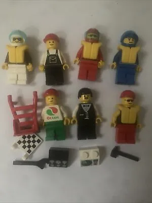 £7 • Buy LEGO 6543  Minifigures From Classic Town Harbor Sail N' Fly Marina X7 + Extras !