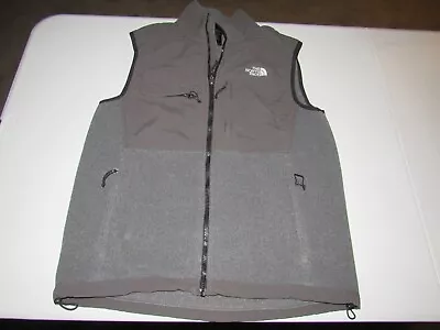 The North Face Men's Gray Zip Up Fleece Vest Jacket Size L • $6.99