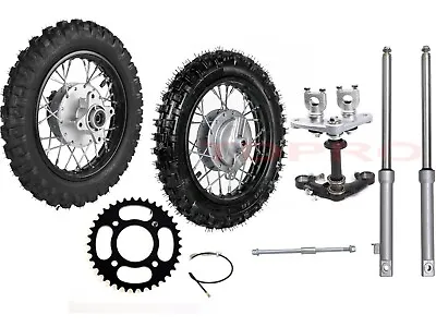 2.50-10  Front & Rear Wheel Drum Brake Kit Front Fork Shock For CRF50 TTR50 JR50 • $345.46