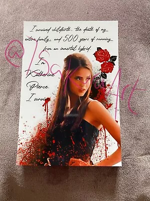 Katherine Pierce Art Print Poster The Vampire Diaries Print TVD Nina Dobrev • £4.99