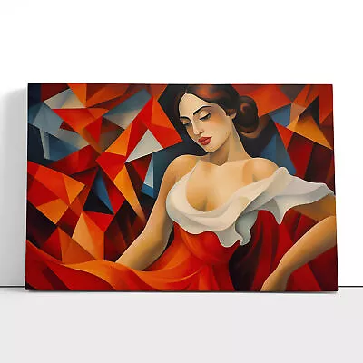 Flamenco Dancer Cubism Canvas Print Wall Art Framed Poster Picture Home Decor • £24.95