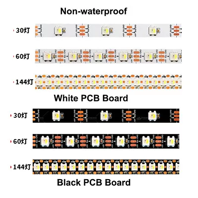 1M-5M SK6812 RGBW 4in1 LED Strip 30/60/144LEDs/M IC Individual Addressable DC 5V • $35.33