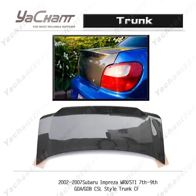 Carbon Boot Lid For 02-07 Subaru Impreza WRX/STI 7th-9th GDA/GDB CSL Style Trunk • $599