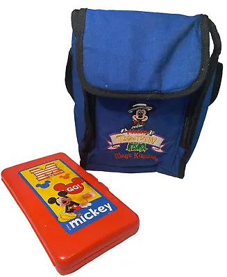 Vintage Mickey Mouse Walt Disney Magic Kingdom Lunch Bag And Pencil Case • $9.72