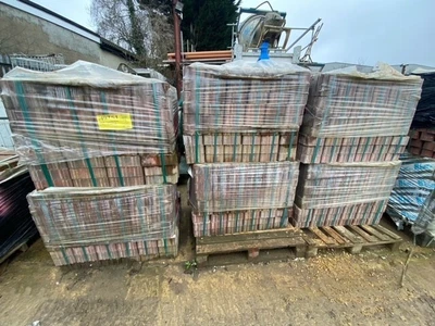 £60 • Buy Marshalls Block Paving - Tegula Priora Red Charcoal 80mm Deep