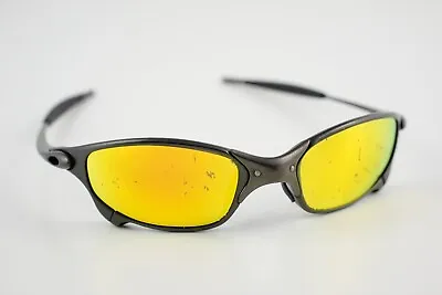 Oakley Juliet Carbon Black/Fire Iridium Sunglasses • $399.99