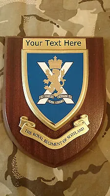 Royal Regiment Of Scotland Personalised Military Wall Plaque UK Made For MOD • £26.99