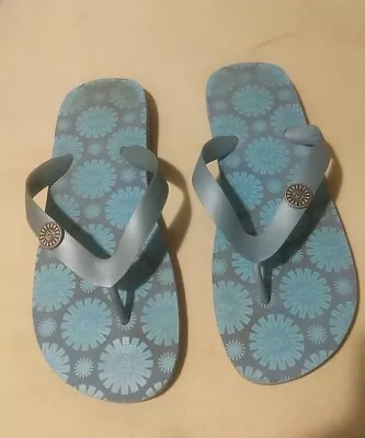 Women’s Size 6 Blue & Gray  Uggs Ugg Flip Flops Sandal Thongs  • $14.90